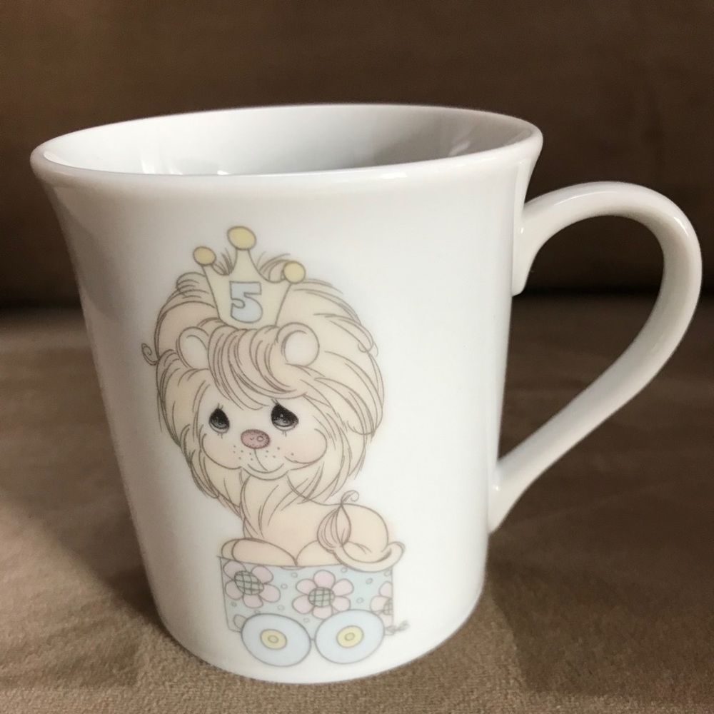 Vintage 1986 Precious Moments 5th Birthday Mug